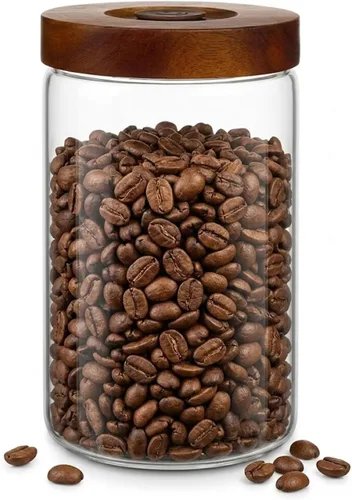 Vista 14 de Contenedor de café, recipiente hermético de almacenamiento de 2 x 10 oz - Transparente