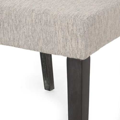 Vista 8 de Christopher Knight Home Boling - Silla de comedor tapizada contemporánea (juego de 2), gris claro + marrón oscuro