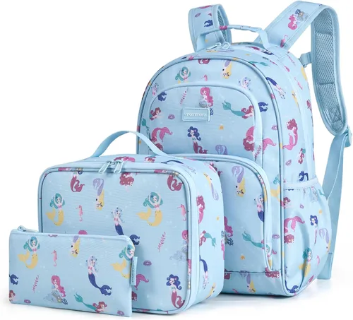 Vista 11 de mommore Juego de mochila para niños y niñas de 4 a 8 años A-dinosaurio