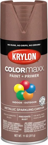 Vista 23 de Krylon K05554007 COLORmaxx Pintura en aerosol y base para uso en interiores y exteriores, color almendra satinada, 12 onzas (paquete de 1)