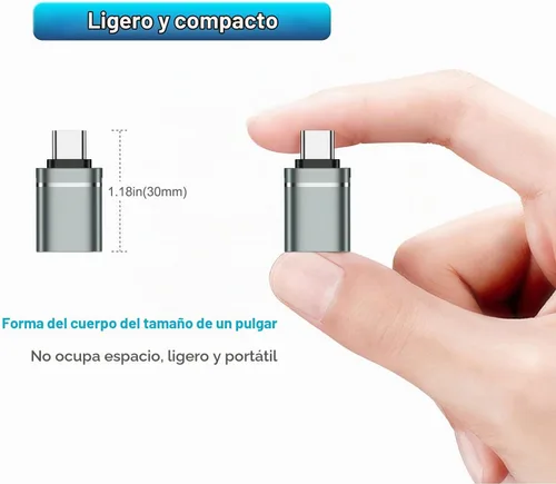 Vista 7 de Adaptador USB C a USB, paquete de 3 adaptadores USB C macho a USB 3.0 hembra Compatibilidad para iMac 2021 para iPad Pro 2021 para MacBook Pro 2020