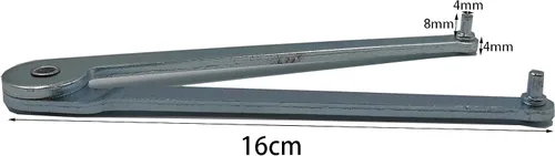 Vista 2 de Llave inglesa universal para amoladora angular ajustable para tuercas redondas con agujeros perforados (0.157 in)