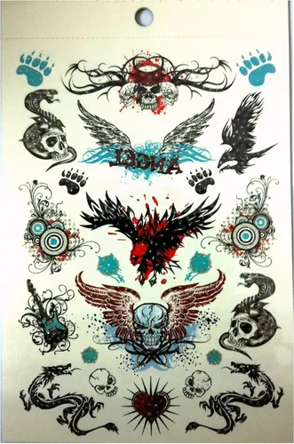 Vista 3 de 280 tatuajes temporales, estilo M1 de Tapp Collections™
