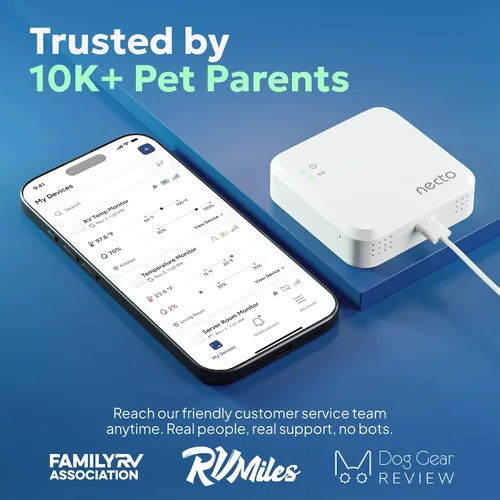 Vista 6 de Monitor de Temperatura para Mascotas RV - No Requiere WiFi - Corte de Energía Remoto y Sensor de Temperatura con Alertas de Aplicación. Sistema