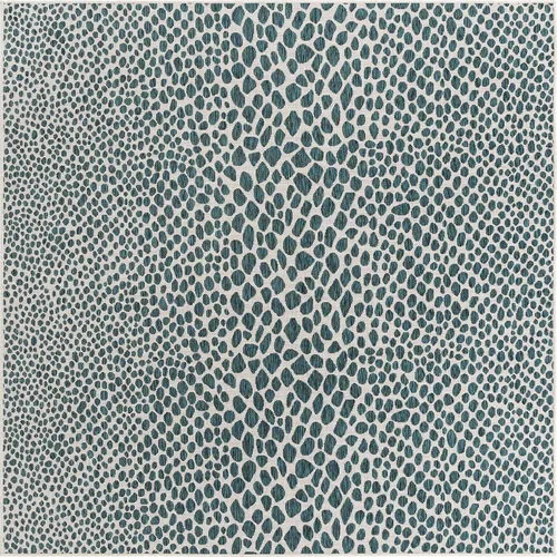 Vista 45 de Unique Loom Outdoor Collection Alfombra de área - Ciudad del Cabo (2' 2' x 3' 1' Rectángulo, Azul/Oliva)