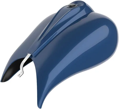 Vista 16 de Cubiertas de tanque estiradas con consola de tablero y tapa de tanque de combustible, cubiertas de combustible de galón para Harley Touring Whisky