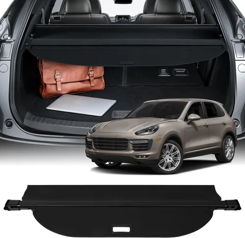 Vista 61 de SCITOO Cubierta de carga 2022-2024 para Jeep Grand Cherokee, accesorios retráctiles para maletero trasero, antimiradas, cubierta de seguridad
