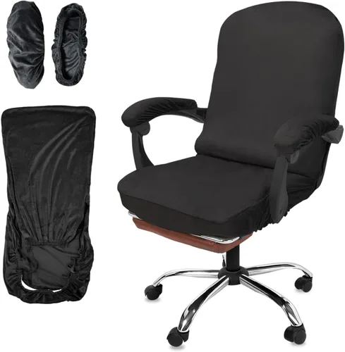 Vista 18 de NeColorLife Funda de asiento grande para silla de oficina de 19.7 a 26 pulgadas, funda elástica para sillas ejecutivas y de juegos, lavable