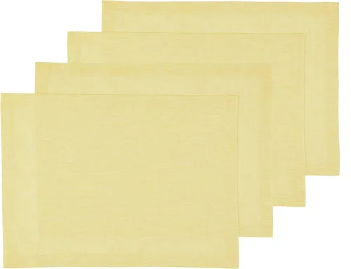 Vista 27 de Solino Home Athena - Juego de 4 manteles individuales cuadrados de lino natural claro de 14 x 14 pulgadas, manteles individuales 100 % lino puro