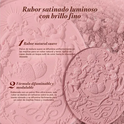 Vista 4 de Flower Knows Fresa Rococó En Relieve Rubor, Rosa Malva Fresa 03 Ballet Clásico
