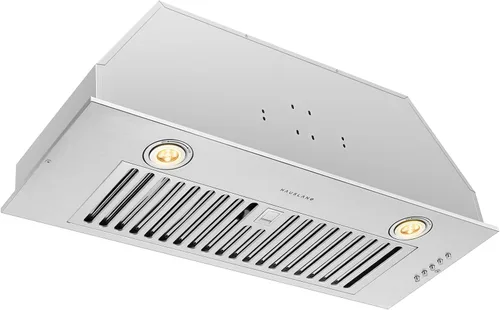 Hauslane Campana extractora Serie Chef R100 Campana extractora empotrada/empotrada de 30 pulgadas | Acero inoxidable compacto | Extractor de cocina