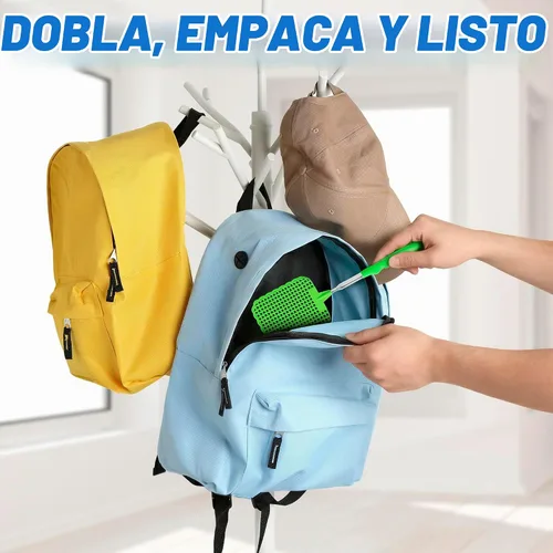 Vista 5 de Matamoscas para interiores, paquete de 3 unidades telescópicas de 28.6 pulgadas de mango largo