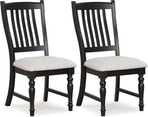 Vista 12 de Giantex Juego de 4 sillas de comedor de madera, sillas de cocina de granja con marco de madera maciza, carga máxima de 355 libras, sillas laterales