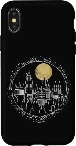 Vista 5 de Funda para iPhone 15 Pro Harry Potter Hogwarts Line Art
