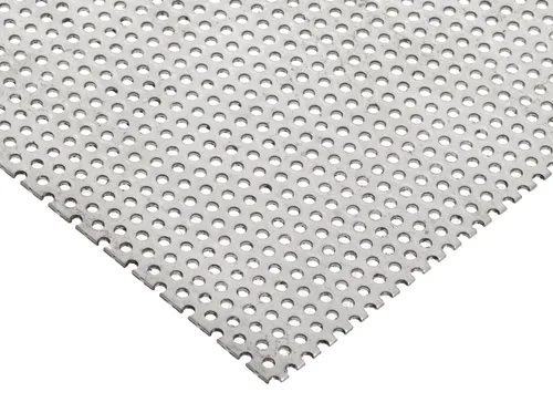 Vista 40 de 304, hoja perforada de acero inoxidable, sólida, acabo sin pulir (molinillo), sistema imperial, escalonada, 1