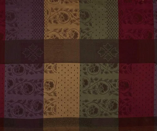 Vista 2 de Chezmoi Collection Juego de edredón de retazos jacquard Gitano multicolor de 7 piezas, ropa de cama tamaño King