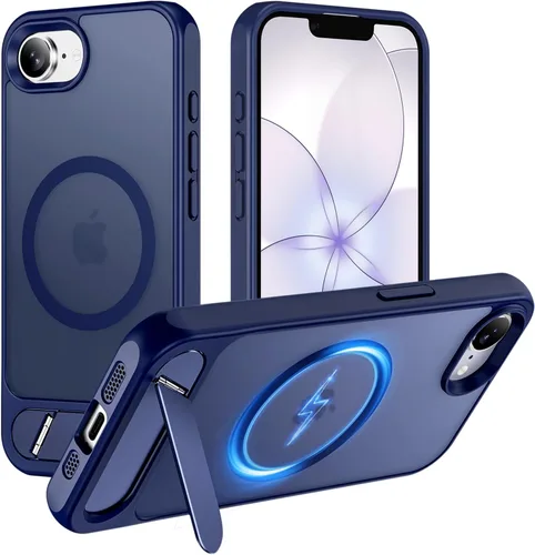 Vista 27 de Hualele - Funda magnética para Samsung Galaxy S24 Plus/S25 Plus con soporte de metal, [compatible con MagSafe]