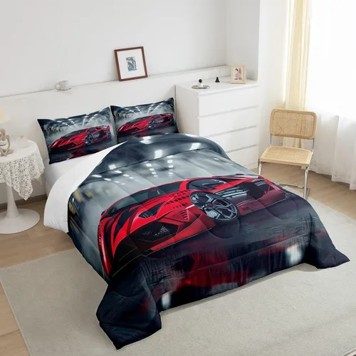 Vista 234 de Erosebridal Juego de edredón de hojas de cannabis, juego de ropa de cama de marihuana con estampado colorido de plantas, decoración bohemia de 2