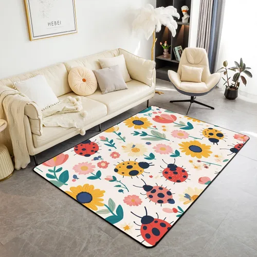 Vista 20 de Erosebridal Cowboys - Alfombra antideslizante de 3 x 5 pies, alfombra de caballos occidentales, tapete decorativo para interiores, montañas