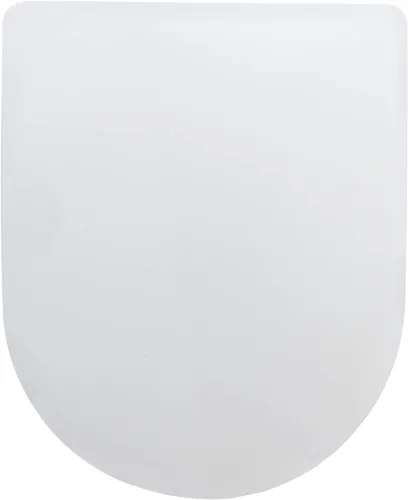 Vista 2 de WinZo Asiento de inodoro pequeño en forma de U para inodoro compacto WinZo WZ5089, diseño de liberación rápida de cierre suave, color blanco