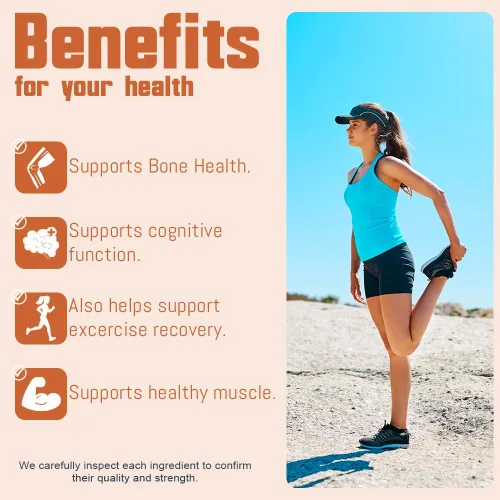 Vista 2 de Health Dose Triple Magnesium Complex 1000 mg Mezcla de L-treonato, bisglicinato, citrato y malato Apoyo para la relajación muscular, el sueño