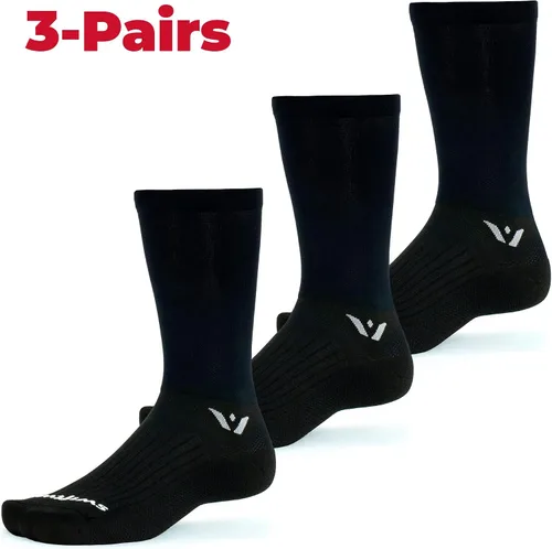 Vista 2 de Swiftwick - Calcetines ASPIRE TWO para correr y ciclismo, ligeros, ajuste de compresión