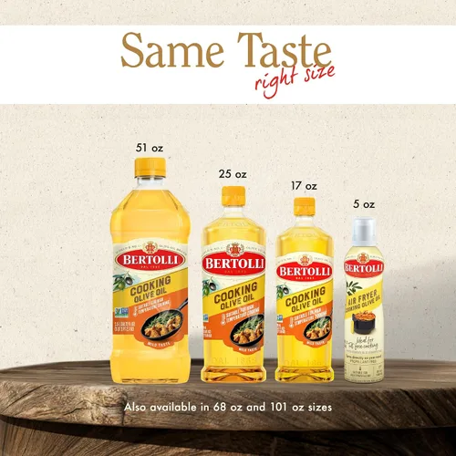 Vista 9 de Bertolli Aceite de oliva para cocinar, alto punto de humo, 67.6 oz