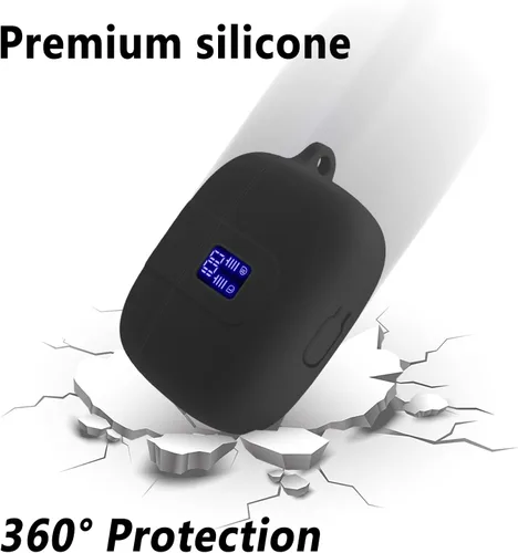 Vista 3 de Geiomoo Funda de silicona compatible con TAGRY X08, funda protectora con mosquetón (negro)