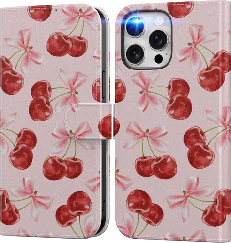 Vista 77 de DEENAKIN Funda tipo cartera para iPhone 15 con tarjetero + clip para efectivo, bloqueo RFID, protección contra caídas de grado militar y obras