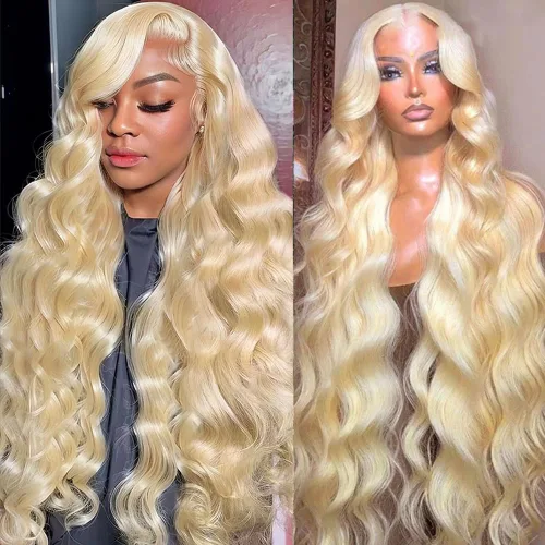 Vista 35 de Peluca de cabello humano con encaje frontal 613 de 20 pulgadas, 200 de densidad, cabello humano rubio de 13 x 6 pulgadas, pelucas de encaje frontal