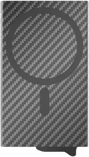 Vista 16 de CODE 118 Billetera – Billetera inteligente automática premium, bloqueo RFID, billetera de metal minimalista emergente para hombres, aluminio de 24K