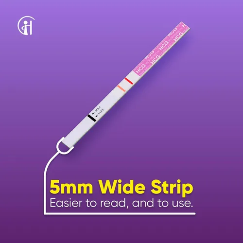 Vista 3 de HORMONElife Tiras de prueba de embarazo HCG de resultados tempranos – Pruebas de HCG para mujeres, detectar el embarazo antes del período perdido