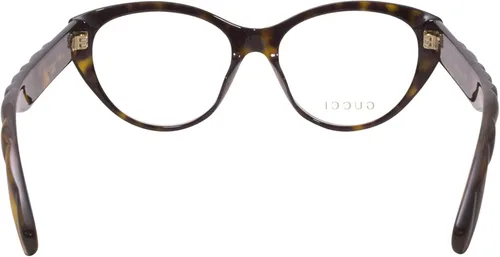 Vista 4 de Gucci GG0812O 002 - Lentes para mujer, montura óptica de borde completo Havanadorado, 2.126in, Havana Transparente Habana