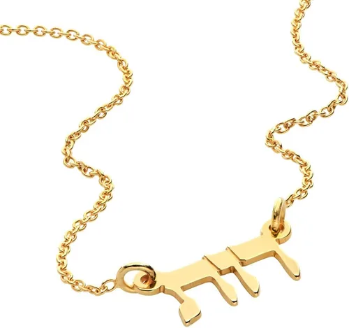 Vista 6 de MYKA - Collar con nombre hebreo personalizado - Placa de joyería personalizada - Regalo con letras judías para ella, él, hombres, mujeres - Joyería