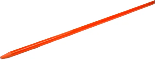 Vista 6 de Estacas de nieve Orange Pro de 5 pies - Marcadores de entrada de 60" x 5/16" pulgadas, punta puntiaguda, cinta reflectante Hy Viz, tapa de armadura