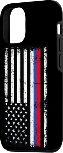 Vista 2 de iPhone 14 Rusia para rusos Russkaja Futbolka Unión Soviética caso