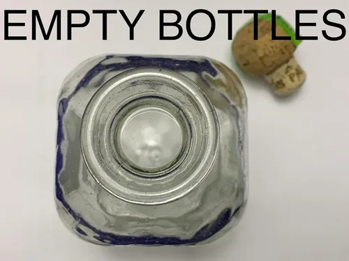 Vista 3 de Botella vacía Tequila Patron Silver - Grandes centros de mesa - Botellas vacías rústicas chic (2)