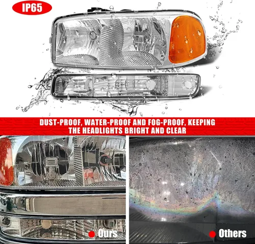Vista 8 de Faro halógeno GMC Sierra y GMC Yukon 1999-2006