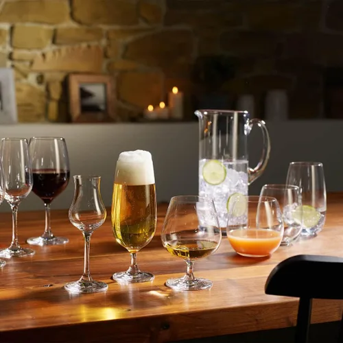 Vista 4 de Villeroy & Boch Entrée - Juego de 4 vasos de cristal, construcción apta para lavavajillas, capacidad de 20.75 onzas