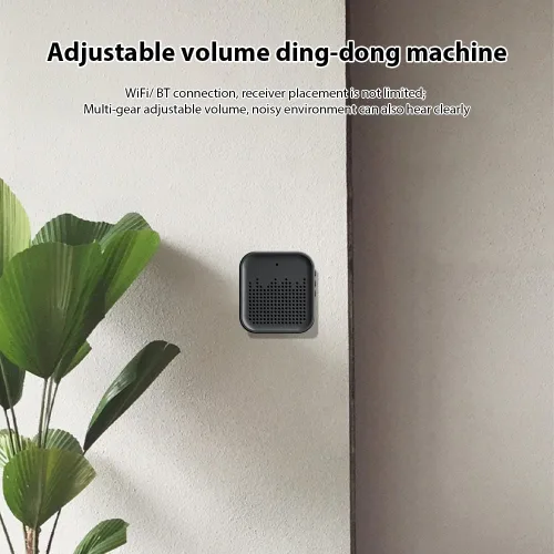 Vista 4 de Timbre inteligente con timbre de timbre, visión nocturna por infrarrojos, audio de 2 vías, despertador activo y despertador remoto, IP65