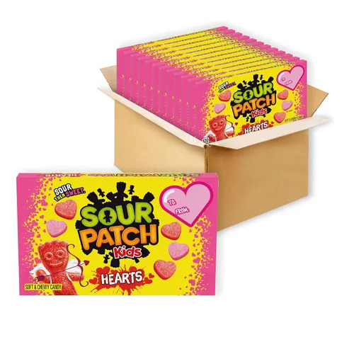 Vista 27 de SOUR PATCH KIDS Caramelos Suaves y Masticables de Fresa, Caramelos a Granel, 12 Bolsas de 8 oz