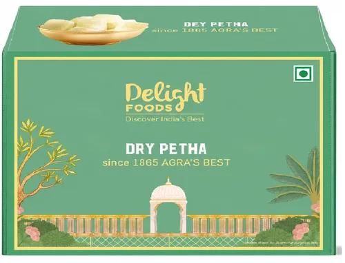Vista 10 de Delight Foods Original Agra Petha 12.35 oz Dulces Indios Mithai (Angoori Petha)