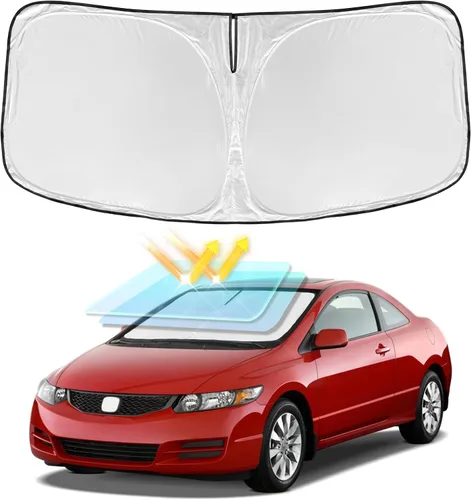 Vista 99 de Parasol de 4 capas para parabrisas, ajuste personalizado, tela 240T