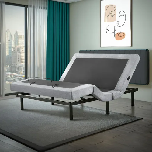 Vista 9 de Irvine Home Collection Base de cama ajustable de tamaño individual XL, características cargadas, gravedad cero, sin ronquidos, posiciones de memoria