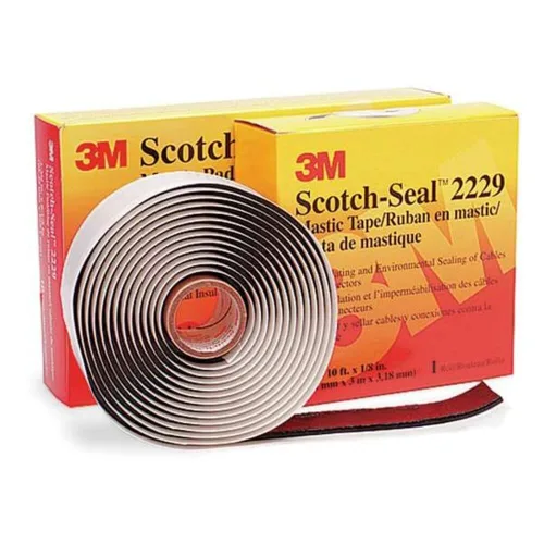 Vista 11 de 3M Scotch-Seal - Cinta adhesiva compuesta 2229, 1-1/2 pulgadas x 30 pies, negro, forro de fácil liberación, utilizado para aislamiento eléctrico