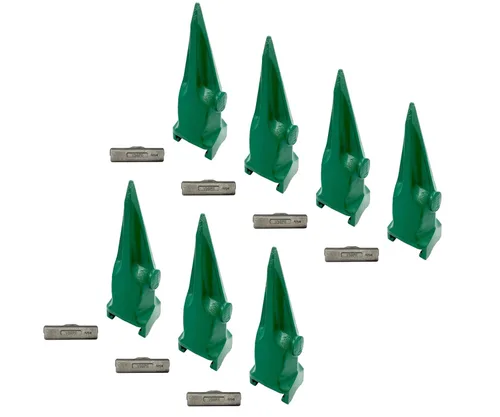 Vista 10 de Cubo de excavadora solo diente de roca de tigre con pin, compatible con ESCO Super V39 Series - V39VY (1)
