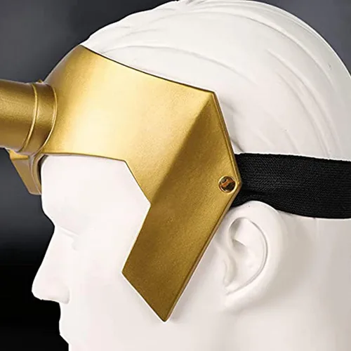Vista 6 de Supervillain Crown Horns Halloween Mask Cosplay, Masquerade Costume Accessories Prop