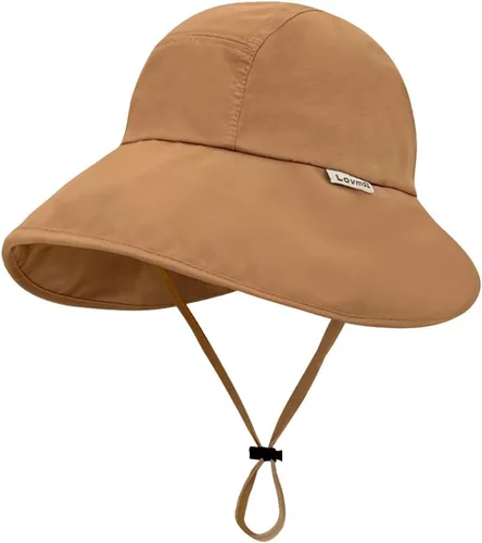 Vista 10 de Sombrero de sol para mujer de ala ancha con protección solar UPF 50+, para pesca, senderismo, exterior, verano, secado rápido Beige