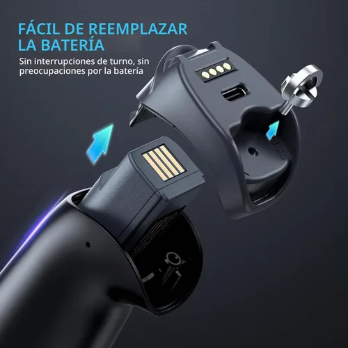 Vista 2 de TEEMI Escáner de código de barras Bluetooth con receptor de datos de base de carga USB, lector de código de barras inalámbrico QR 1D 2D para iOS