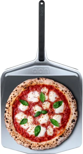 Vista 10 de ooni Cáscara de pizza de metal de aluminio de 12 pies, pelar ligero de 12 pulgadas con mango largo, girador de pizza rectangular